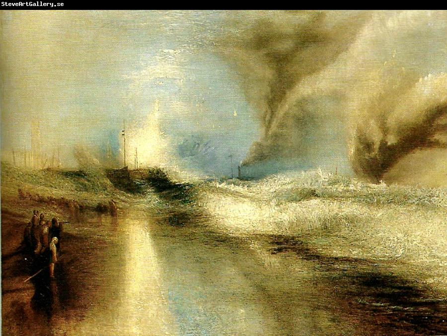 J.M.W.Turner lights to warn steam-boats of shoalwater