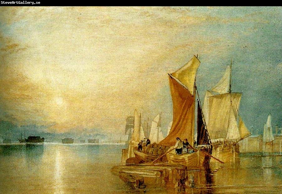 J.M.W.Turner stangate creek on  the river medway