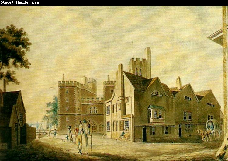 J.M.W.Turner the archbishop's palace, lambeth