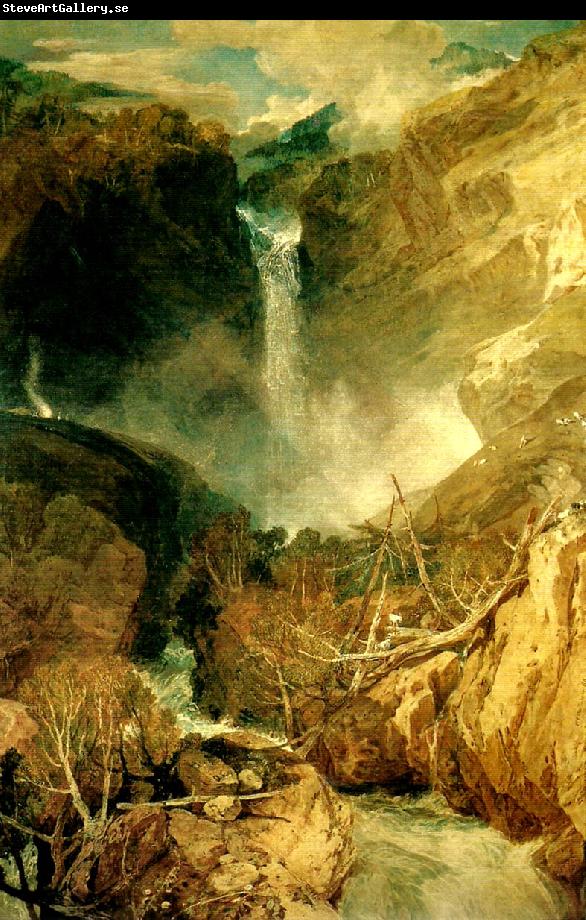 J.M.W.Turner fall of the reichenbach in the valley of oberhasli switzertand