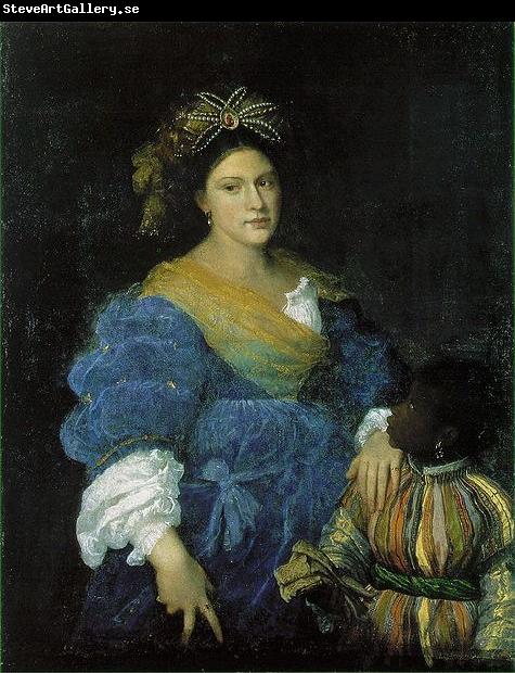 Titian Portrat der Laura de Dianti