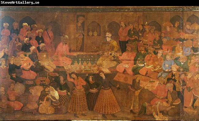 Anonymous Shah Tahmasp Entertains Abdul Muhammed Khan of the Uzbeks