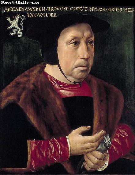 Anonymous Portret van Adriaen van den Broucke, genaamd Musch, Heer van Wildert