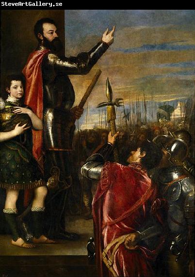 Titian Alfonso di'Avalos Addressing his Troops