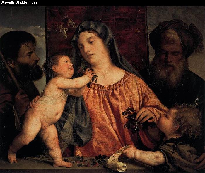 Titian Madonna of the Cherries
