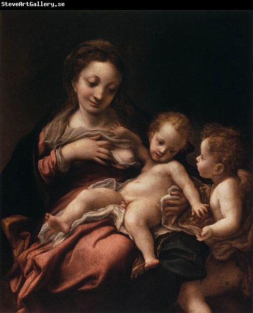 Correggio Virgin and Child with an Angel