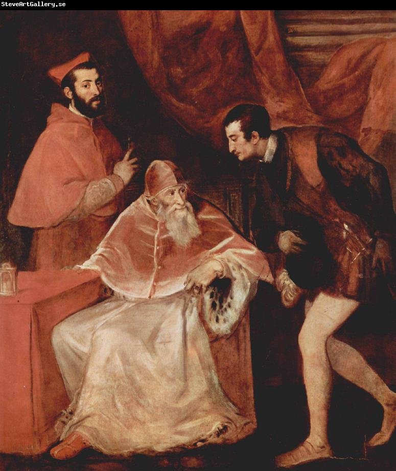 Titian Pope Paul III and his Grandsons