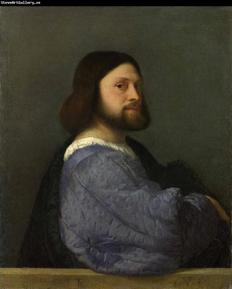 Titian A Man with a Quilted Sleeve