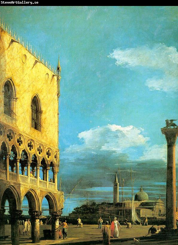 Canaletto The Piazzetta- Looking South