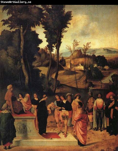 Giorgione Moses' Trial by Fire