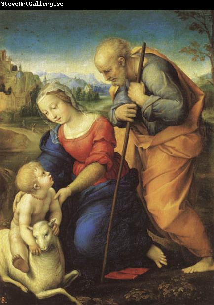 Raphael The Holy Family wtih a Lamb
