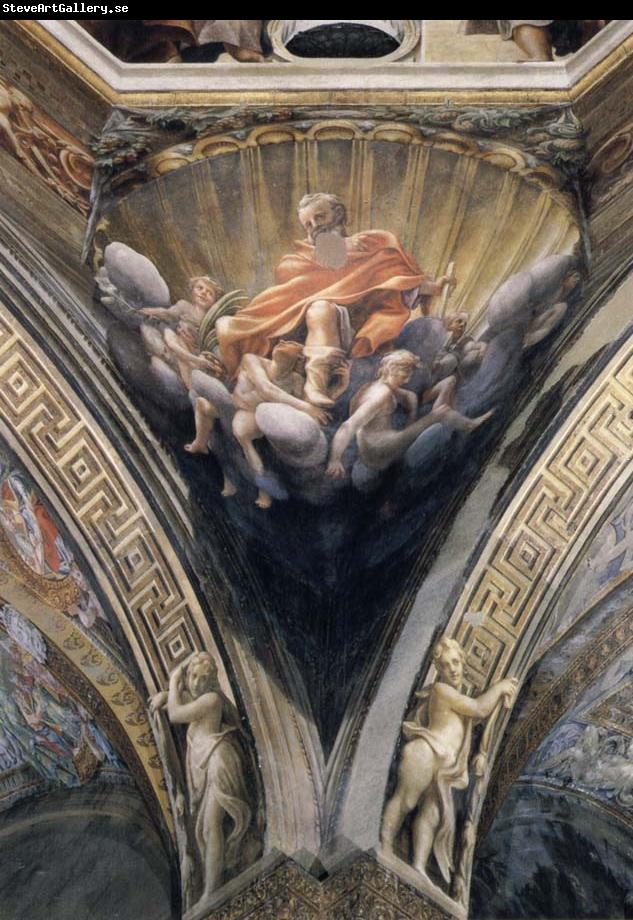 Correggio Pendentives depicting Saint Thomas,Saint Bernard,and Saint John