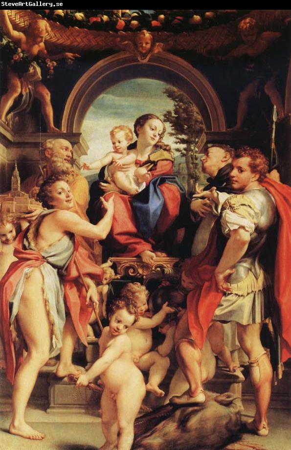 Correggio Madonna with Saint George
