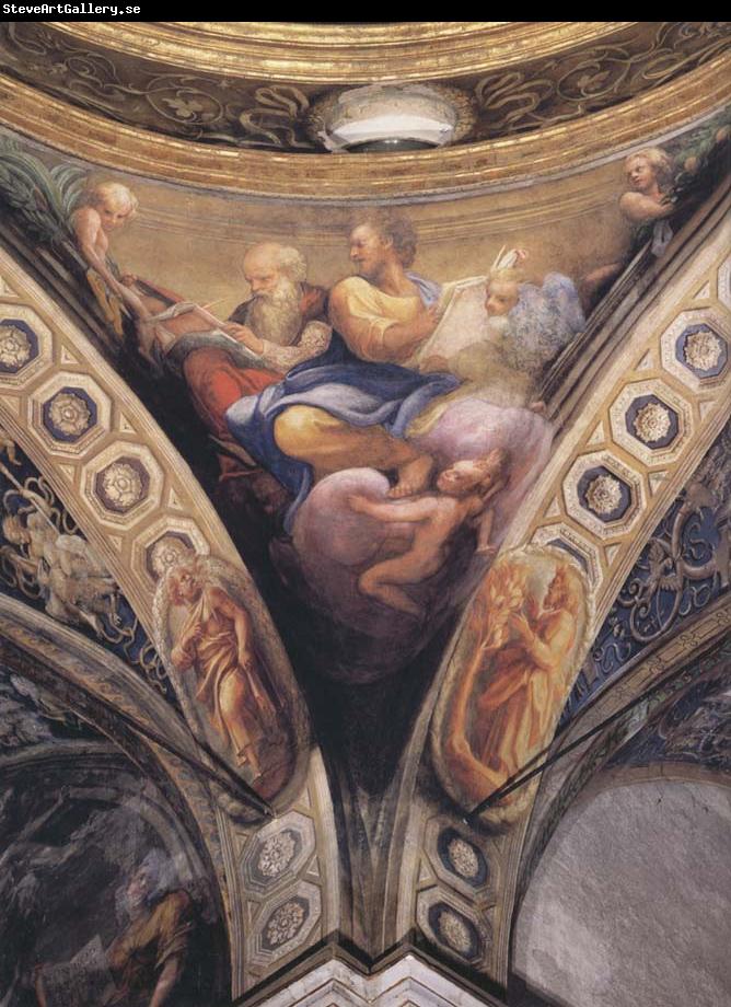 Correggio Pendentive with Saint Jerome and Saint Mattehew