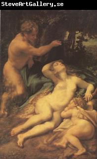 Correggio Venus,Satyr and Cupid (mk05)