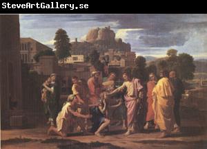Poussin Christ Healing the Blind (mk05)