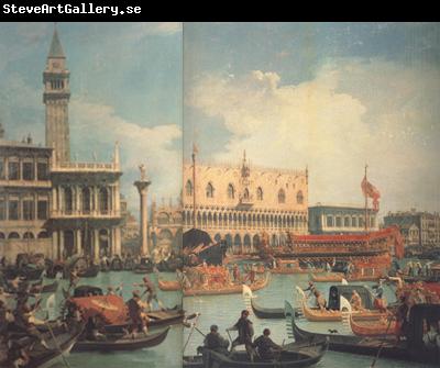 Canaletto Ritorno del bucintoro al Molo nel giorno dell'Ascensione dopo Il (mk21)