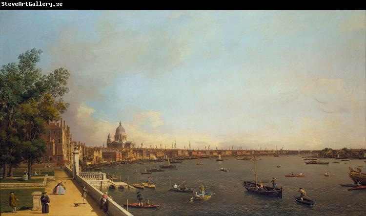 Canaletto View of London The Thames from Somerset House towards the City (mk25)