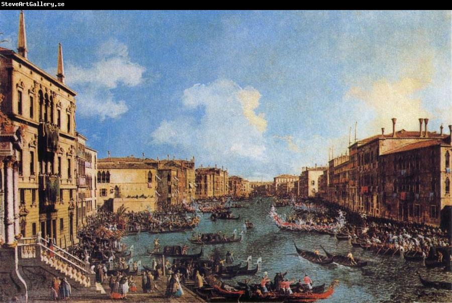 Canaletto Regatta on the Canale Grande