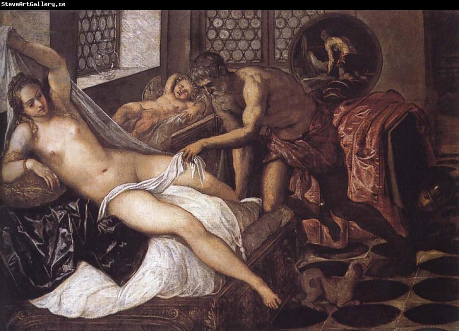 Tintoretto Vulcano sorprende a Venus y Marte